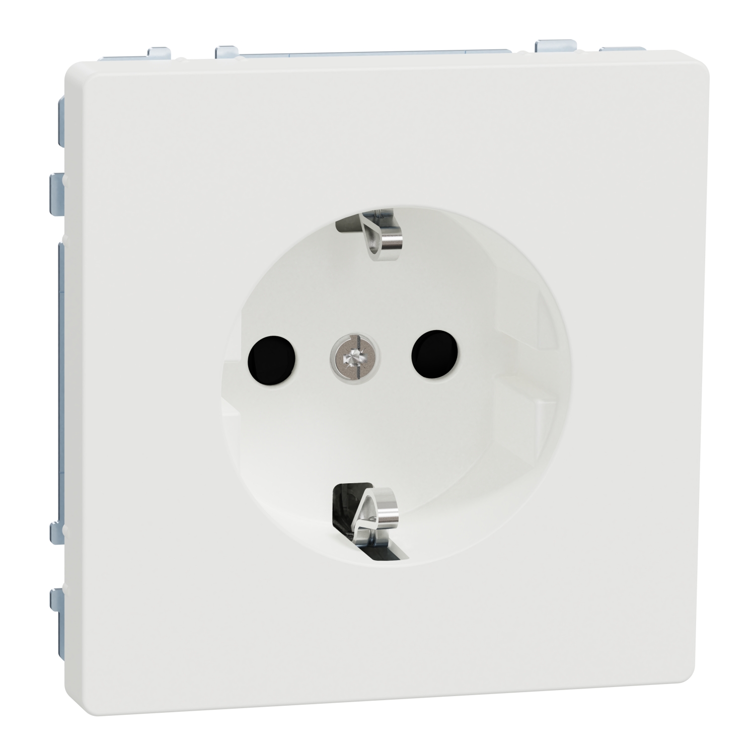 Контакт Шуко 16А с лицев панел и автомат. клеми Бял мат System Design - SCHNEIDER ELECTRIC Merten System Design MTN2300-6037