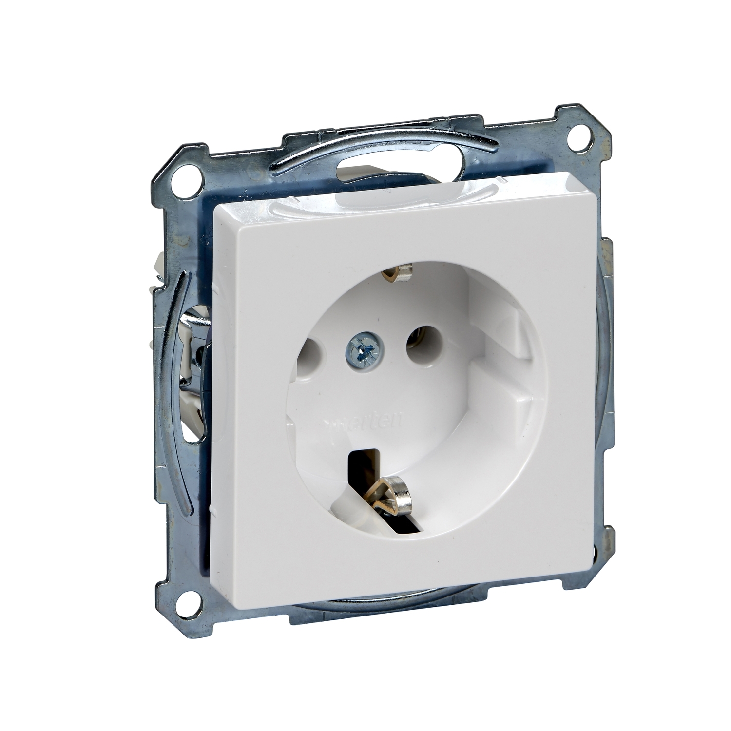 Контакт безвинтово свързване 16 А +PiT TPb активно бяло - SCHNEIDER ELECTRIC Merten  MTN2301-0325