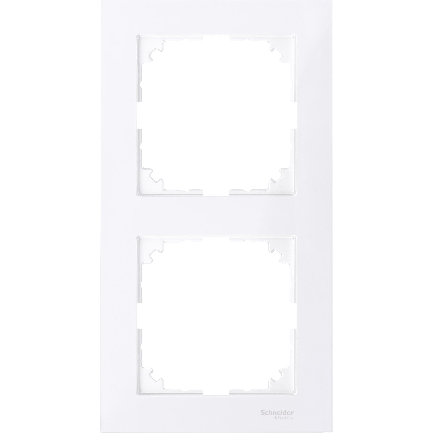 Декоративна рамка 2x цвят Активно бяло System M-Pure - SCHNEIDER ELECTRIC Merten System M MTN4020-3625