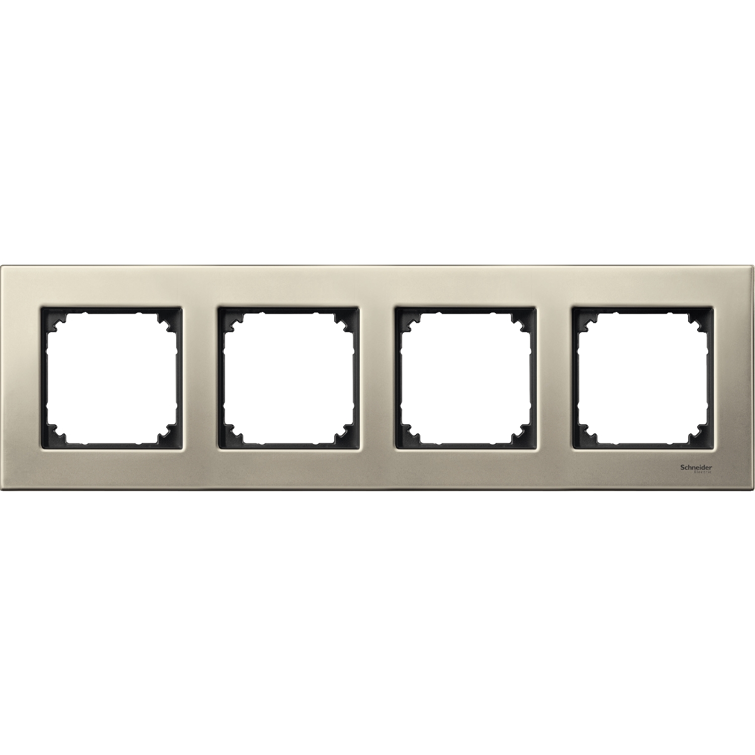 Декоративна рамка 4x Титан метал System M-Elegance Metal - SCHNEIDER ELECTRIC Merten System M MTN403405