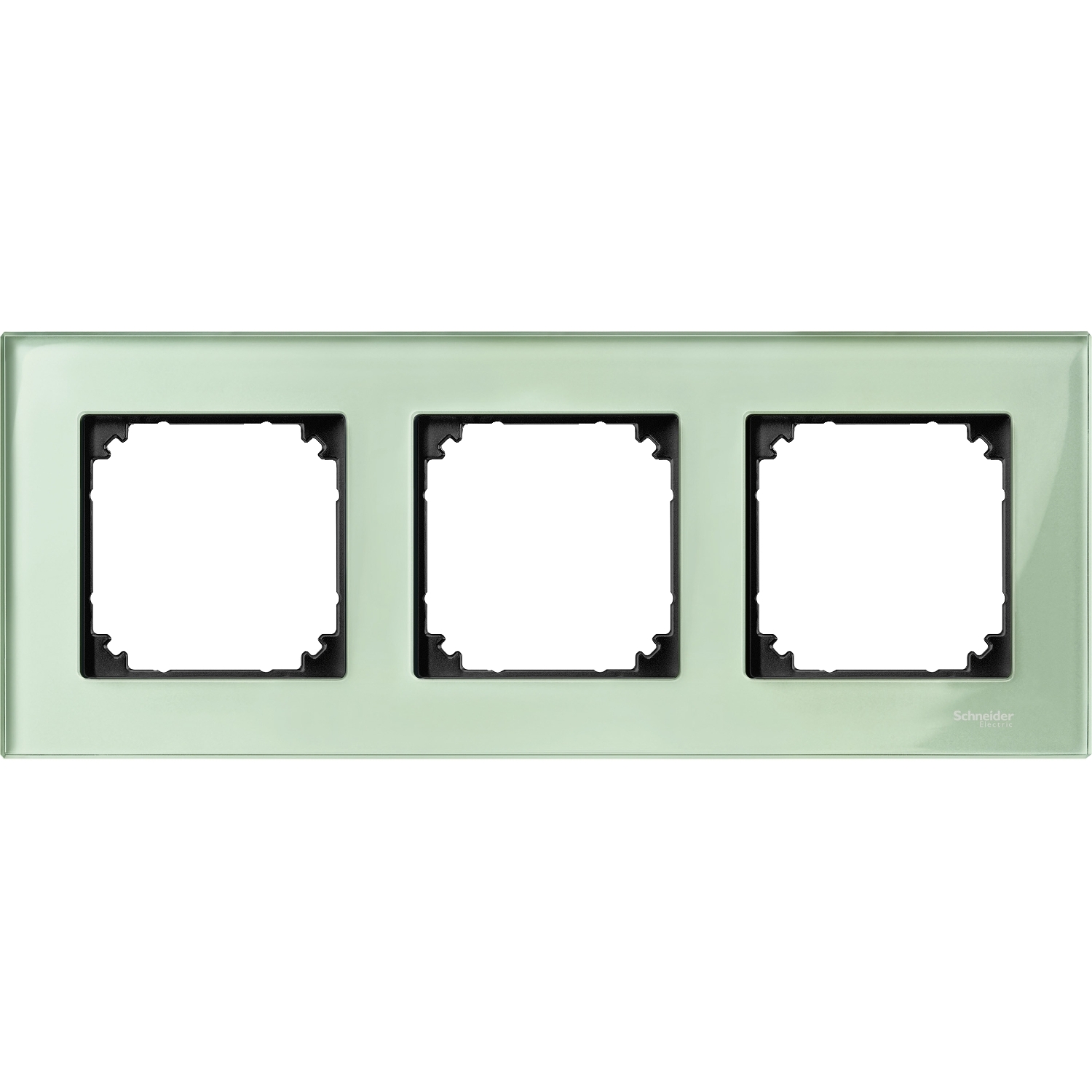 Декоративна рамка 3x цвят изумруд стъкло System M-Elegance Glass - SCHNEIDER ELECTRIC Merten System M MTN404304