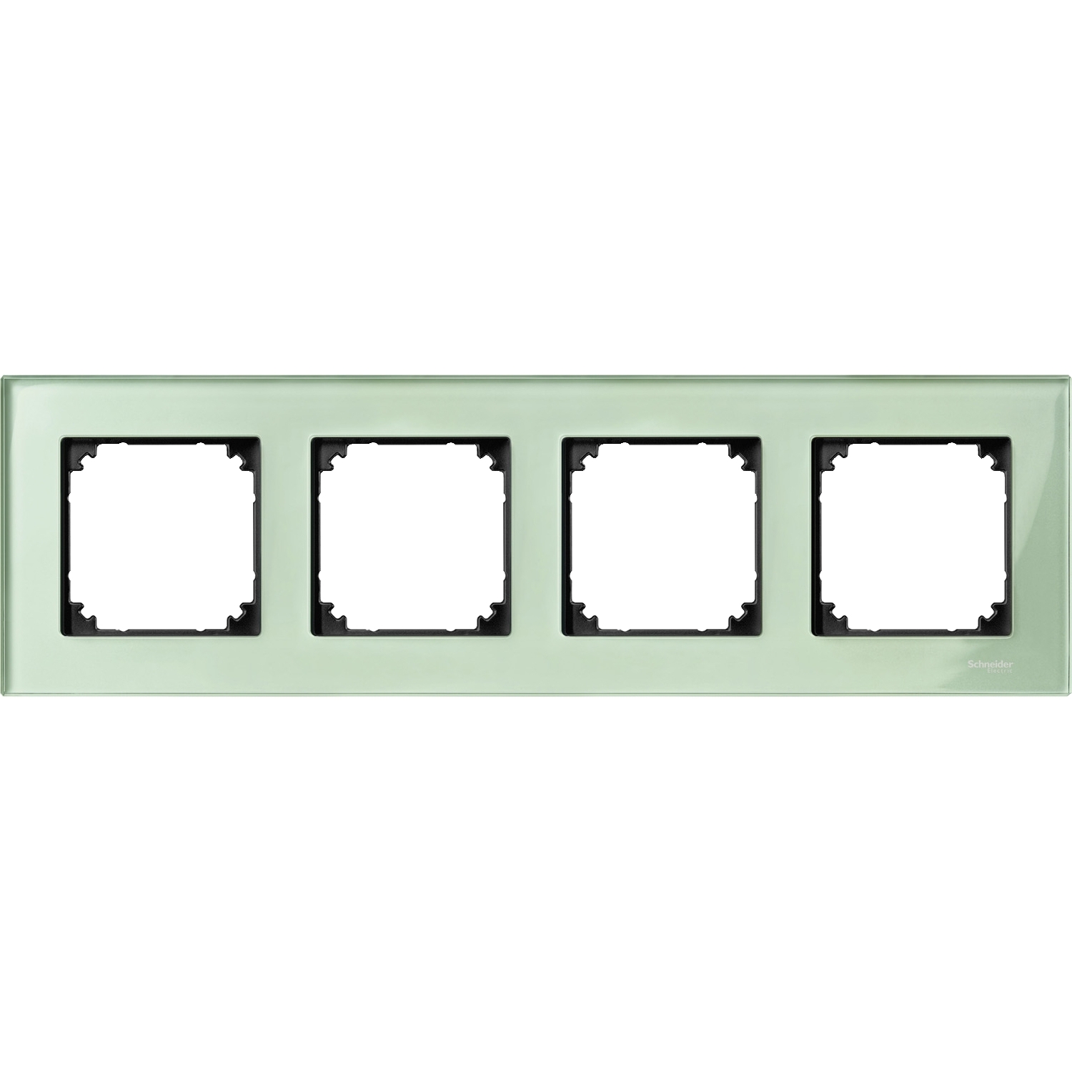 Декоративна рамка 4x цвят смарагд стъкло System M-Elegance Glass - SCHNEIDER ELECTRIC Merten System M MTN404404