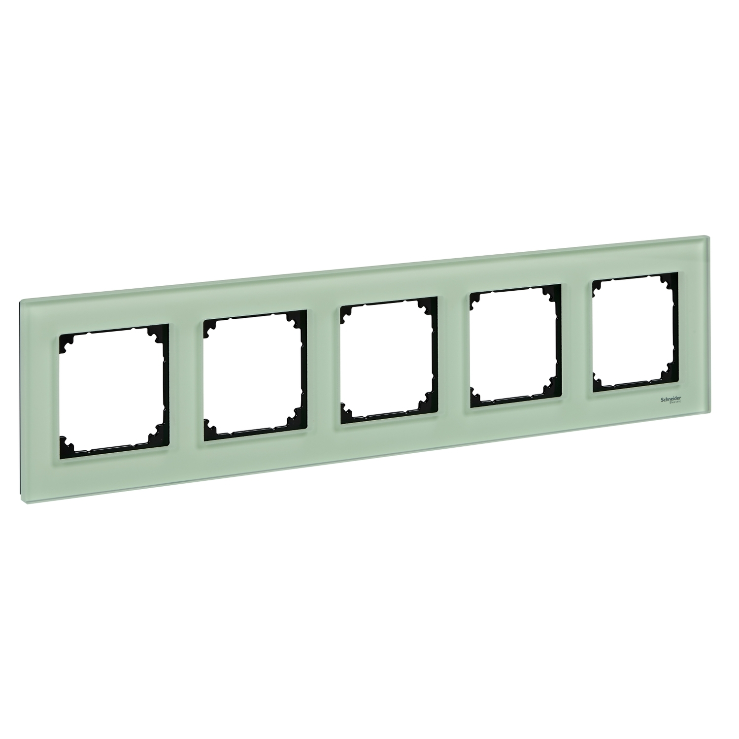 Декоративна рамка 5x цвят смарагд стъкло System M-Elegance Glass - SCHNEIDER ELECTRIC Merten System M MTN404504