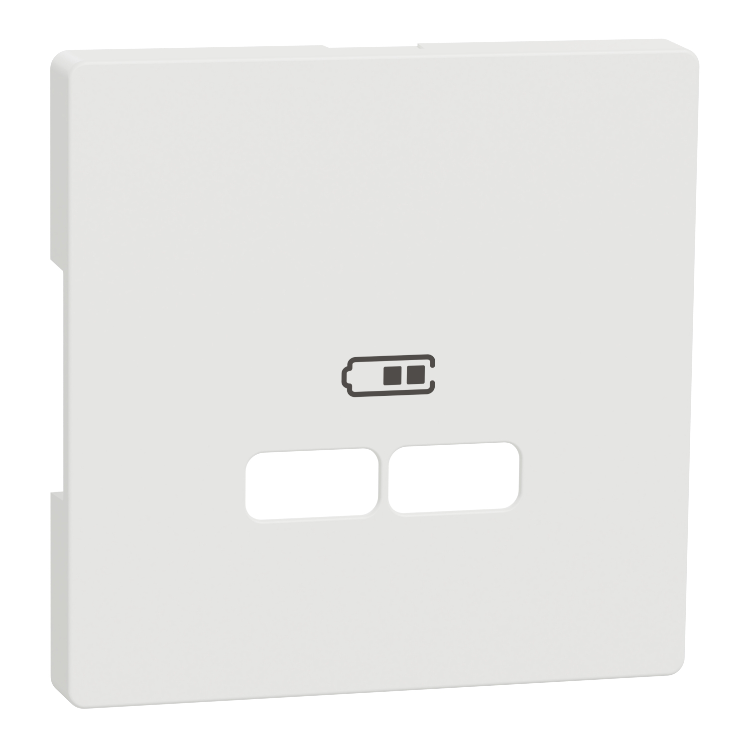 Лицев панел за двоен излаз USB A+А - 2.1 A Бял мат System System Design - SCHNEIDER ELECTRIC Merten System Design MTN4367-6037
