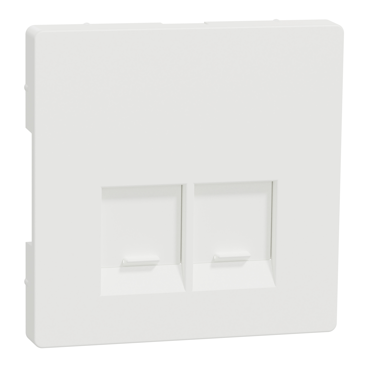 Лицев панел 2 модула за SЕ RJ45-конектор Бял мат System Design - SCHNEIDER ELECTRIC Merten System Design MTN4572-6037