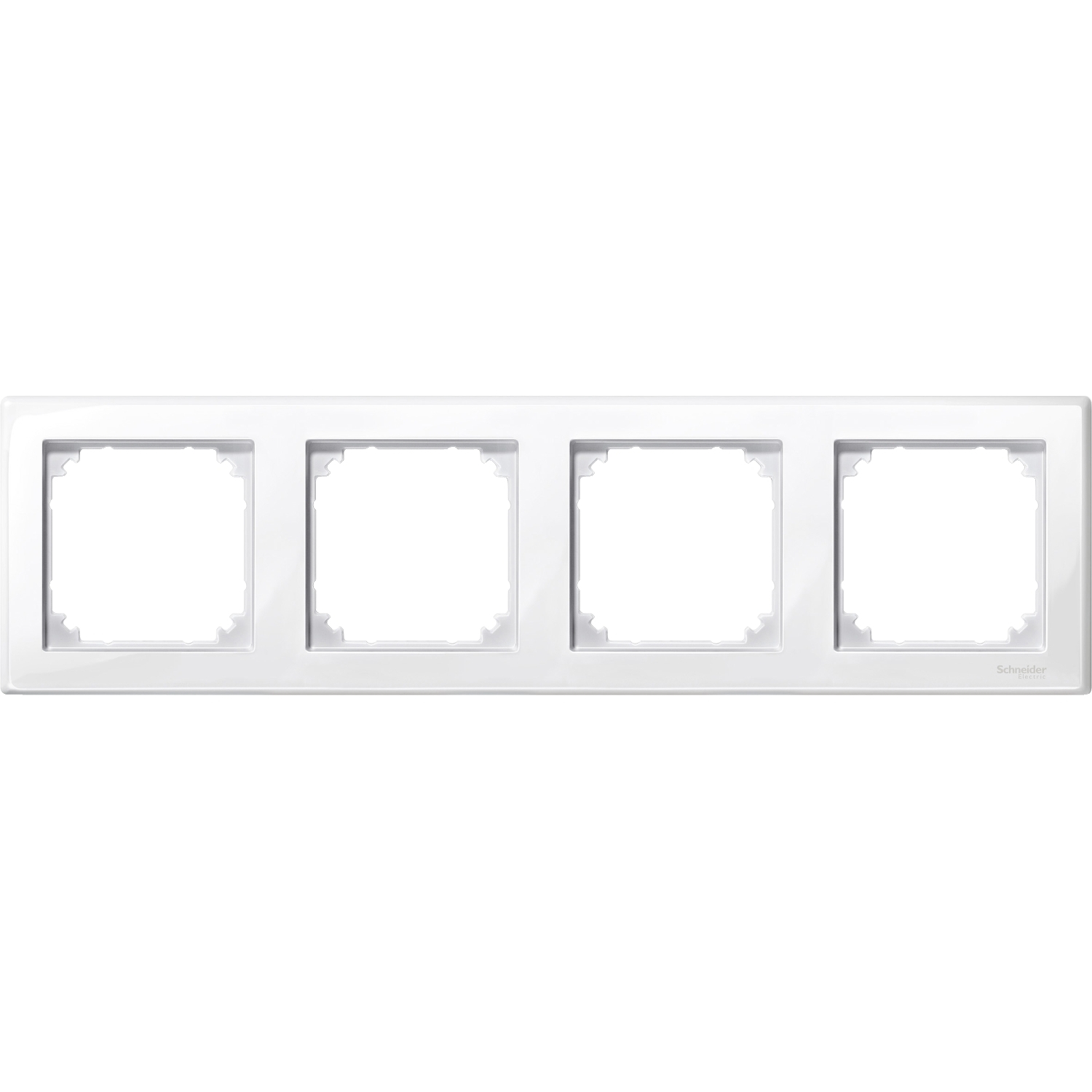 Декоративна рамка 4x Полярно бяло System M-Smart - SCHNEIDER ELECTRIC Merten System M MTN478419