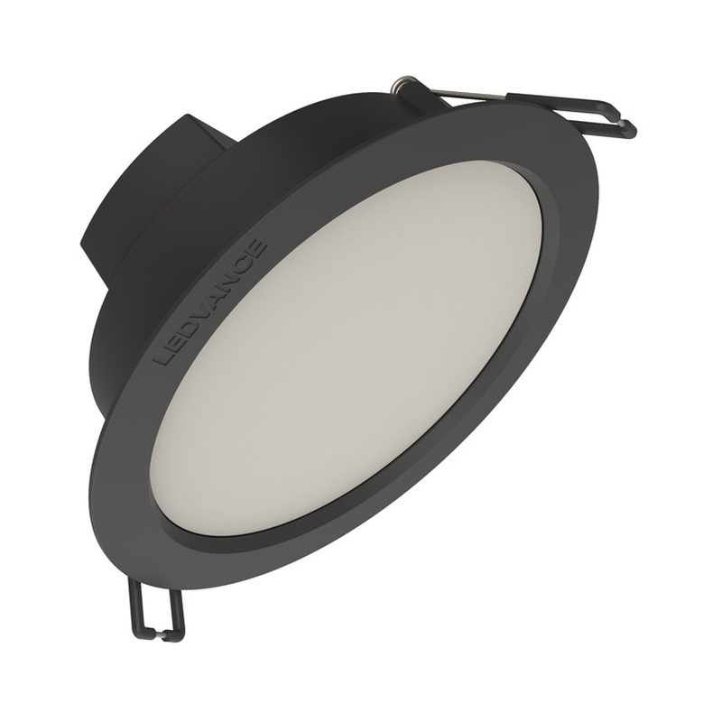 Черна LED луна За вграждане DL PROTECT, 8W, 880lm, 3000K, IP44, Ф115мм - LEDVANCE Downlight Protect LED561580