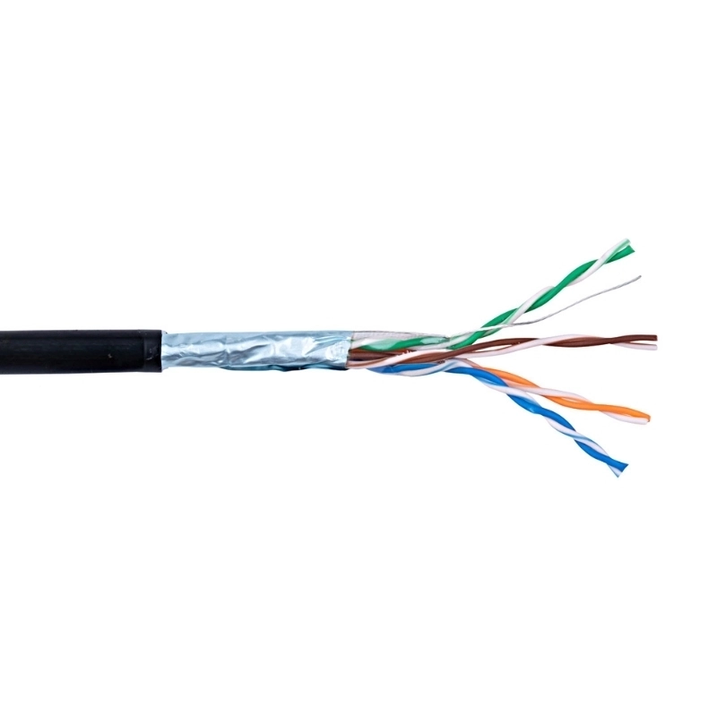 Кабел cat. 5e F/UTP 100 MHz PE за външно и вътрешно полагане - 305 m - ECG E7091002