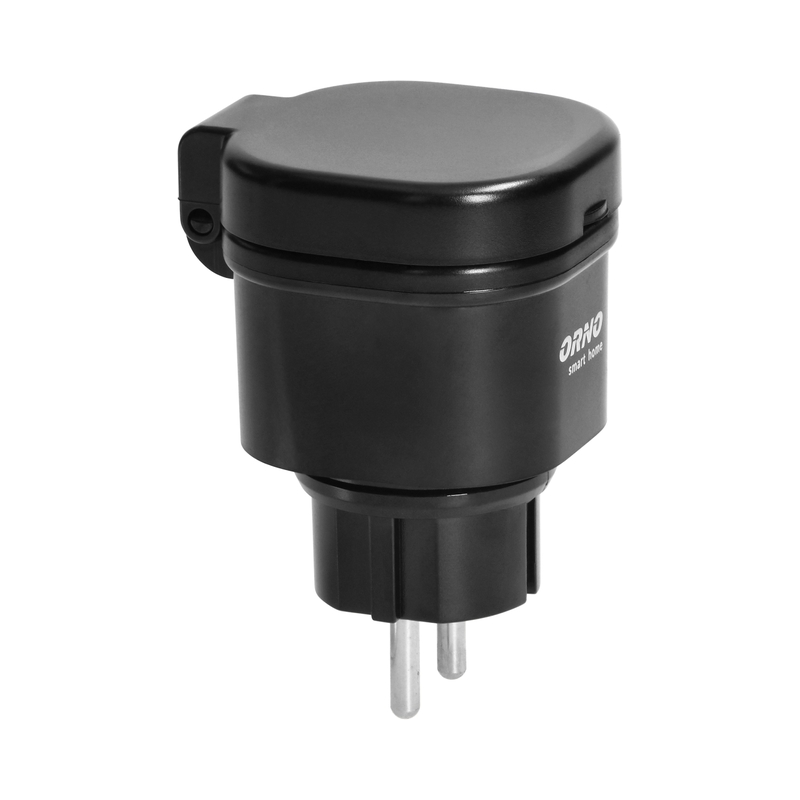 Контакт Шуко IP44, ORNO, С радио приемник, Черен - ORNO Smart home OR-SH-1733(GS)
