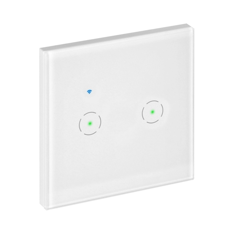 Wi-Fi touch switch 2 circles, White - TUYA Smart home OR-SH-17201/W