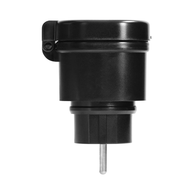 Контакт Шуко IP44, ORNO, С радио приемник, Черен - ORNO Smart home OR-SH-1733(GS)