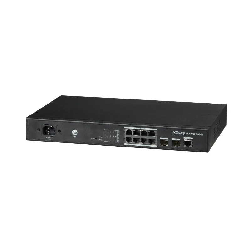 11 портов PoE мрежов комутатор L2 неуправляем - DAHUA PFS4210-8GT-150