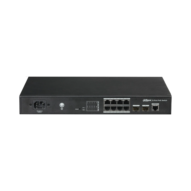 11 портов PoE мрежов комутатор L2 неуправляем - DAHUA PFS4210-8GT-150