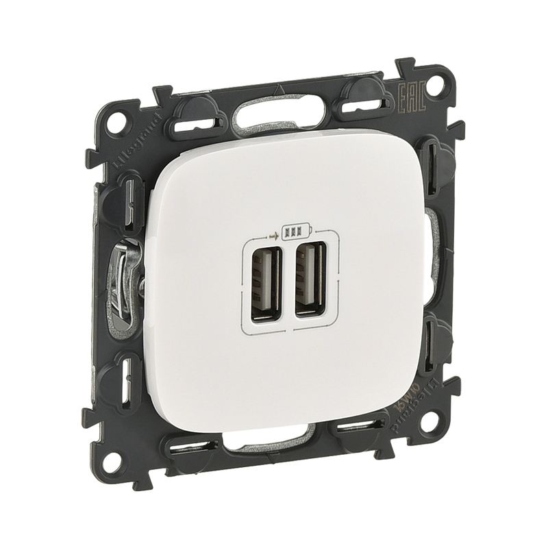 Контакт 2XUSB 1500mA 5V Бял - Legrand Valena Allure 754995