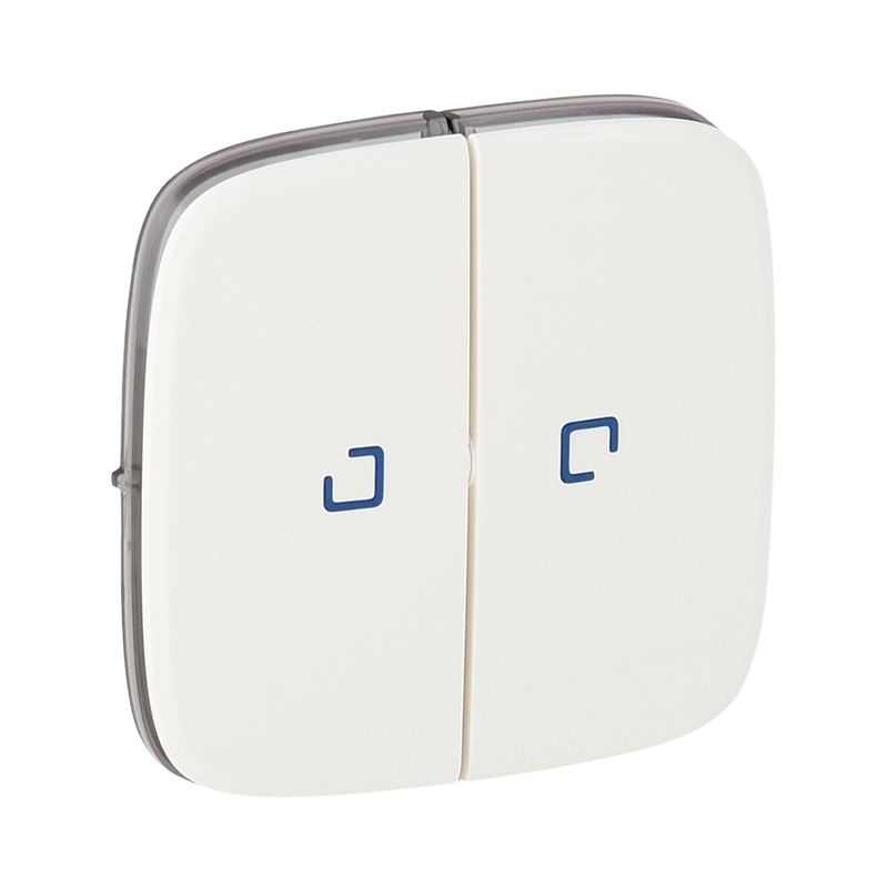 Плочка за сериен ключ с индикатор Бял - Legrand Valena Allure 755225