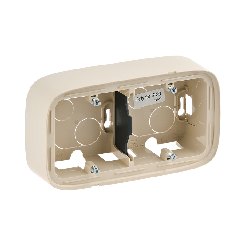 Конзола 2x открит монтаж Крем - Legrand Valena Allure 755562