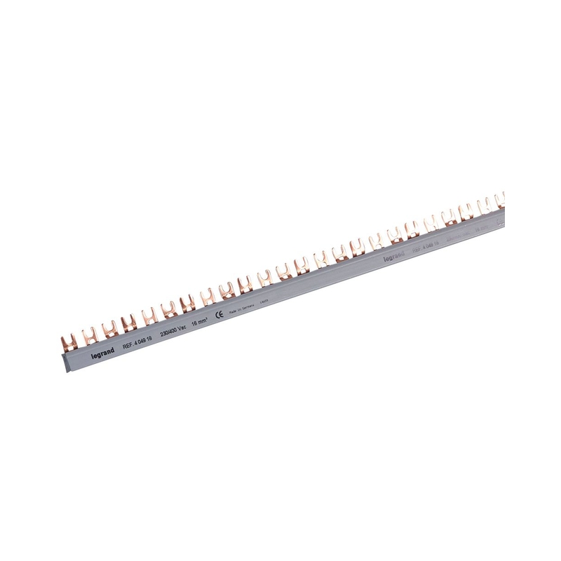 Захранващ гребен  fork / вилица 3P 57M 19 устройства 16mm2 1 метър - Legrand 404918