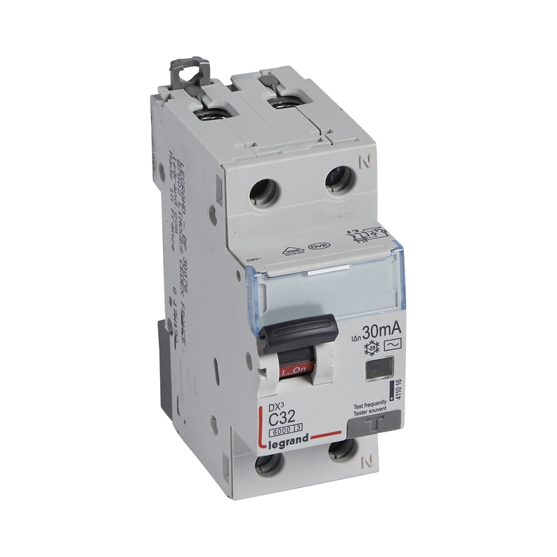 DX3 Комбинирана ДТЗ 1P+N C 32A AC30mA 6kA - Legrand 411016