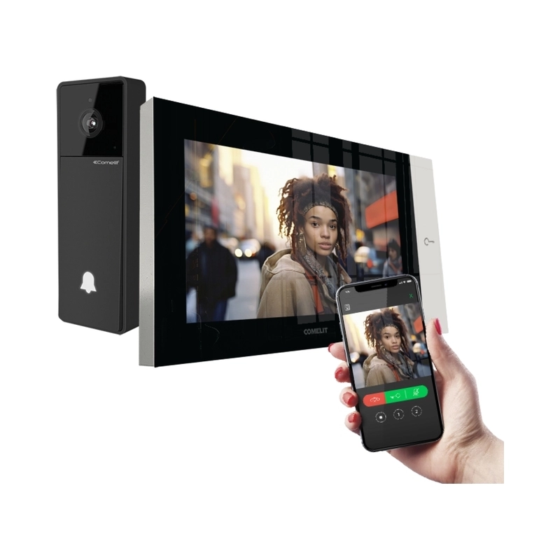Видеодомофон кит 1 x IP цветен дисплей 7'' Wi-Fi - Comelit KVV8501