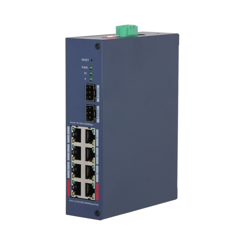 10 портов мрежов комутатор 8 gigabit порта PoE + 2 порта SFP - DAHUA CHS4210-8GT-110