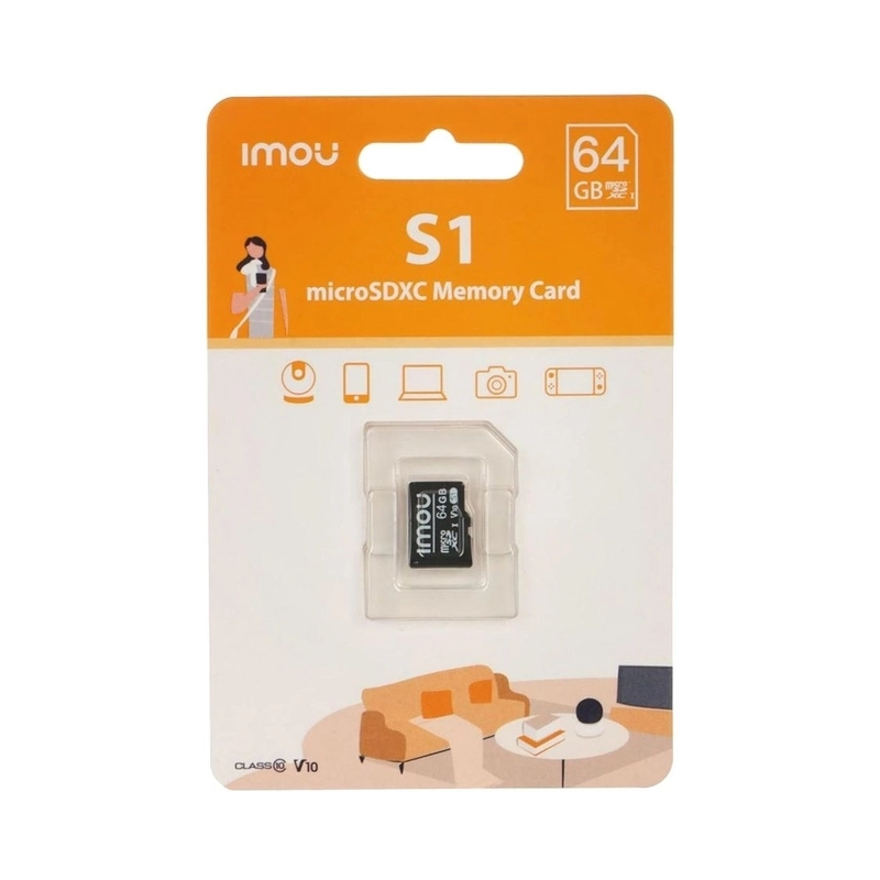 Imou 64GB micro SDHC, class 10 - ST2-64-S1