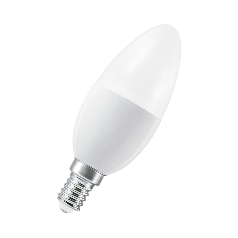LED SMART лампа 4.9W 470lm TW (2700...6500K) 200 ° Ra>80 E14 Wi-Fi тип овал, димируема - LEDVANCE LED SMART