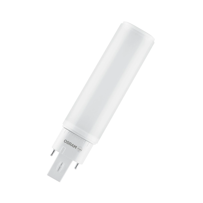 LED lamp type DULUX D 6W 600lm 3000K base G24D-1 Ra>80 220-240V non-dimmable - LEDVANCE OSRAM DULUX LED D EM &amp; AC MAINS
