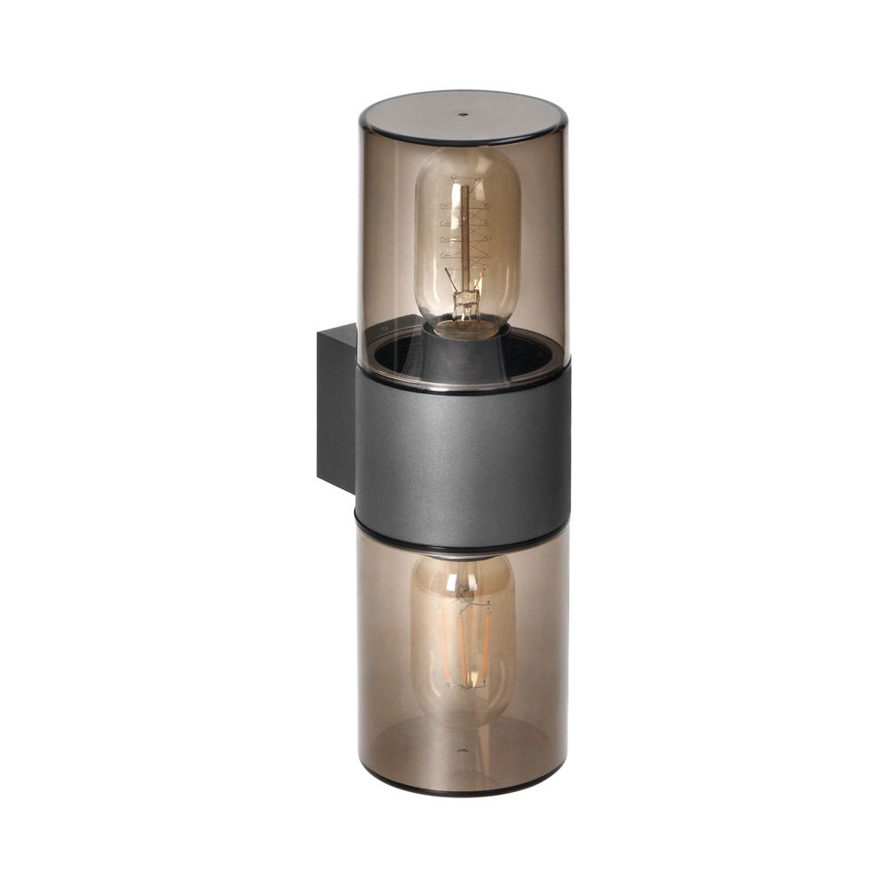 Градински осветител SALVIA, 2xE27, max. 2x15W, IP54, сив - Orno AD-OP-6574GE27PP