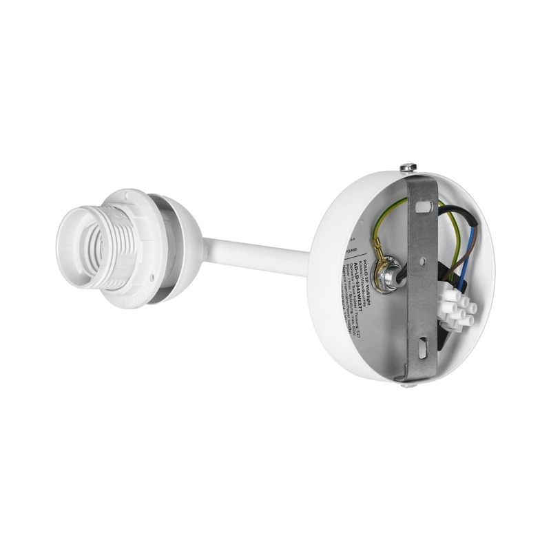 Decorative wall light ROLLO, max. 1x60W, white - Orno AD-LD-6341WE27T