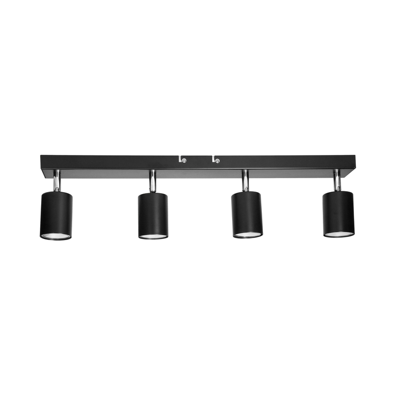 Ceiling and wall light DOA, max. 4x50W, GU10, IP20, black - Orno AD-OP-6248BGU10