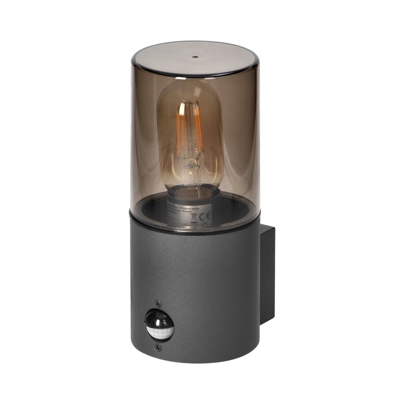 Garden light SALVIA, E27, max. 15W, with PIR, IP54, gray - Orno AD-OP-6573GE27PPR