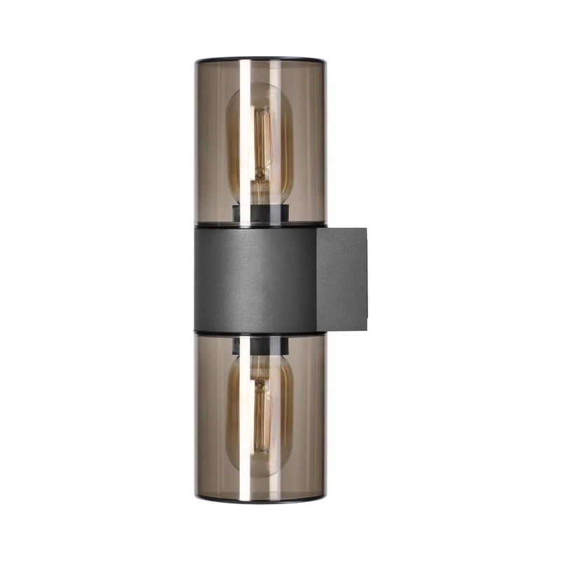 Garden light SALVIA, 2xE27, max. 2x15W, IP54, gray - Orno AD-OP-6574GE27PP