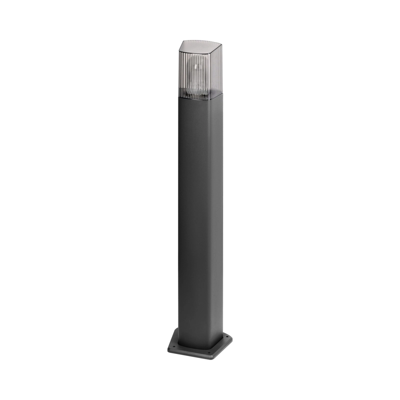 Garden light PEONIA Bollard, E27, max.15W with PIR, 75cm, IP54, black - Orno AD-OP-6582BE27PPR