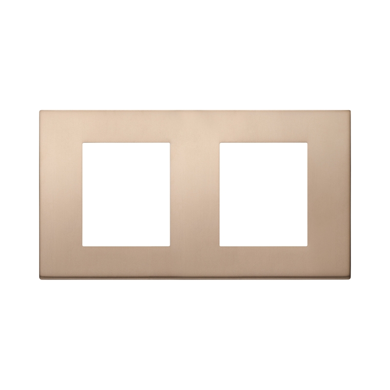 Декоративна рамка 2x2M Metal Bronze - VIMAR LINEA 30643.71