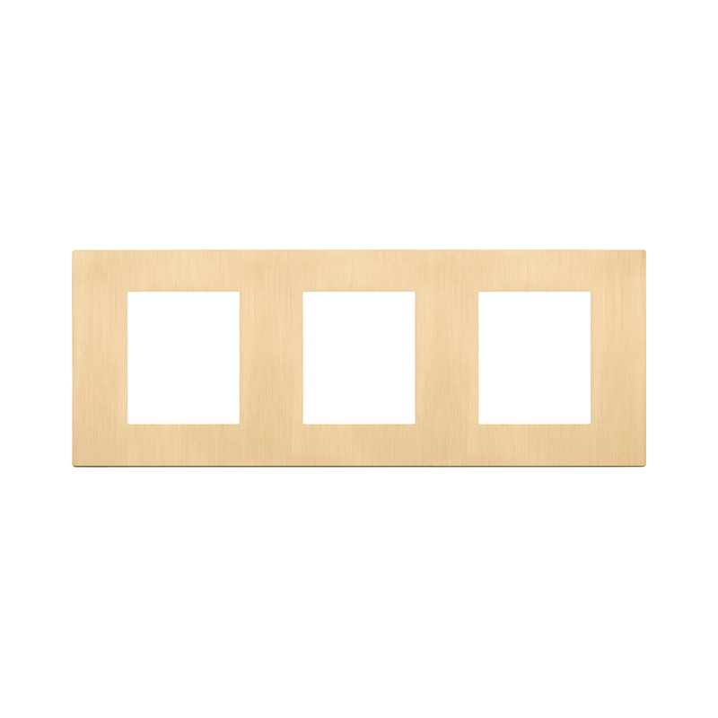 Декоративна рамка 2x2x2M Metal Brushed Gold - VIMAR LINEA 30644.70.01
