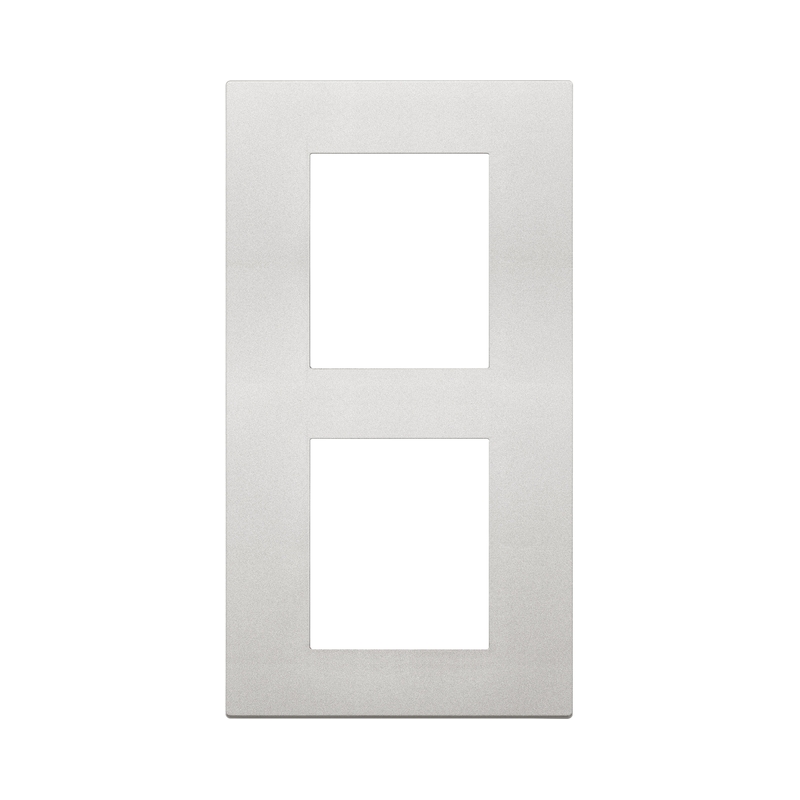 Декоративна рамка вертикална 2x2M Silver - VIMAR LINEA 30645.20