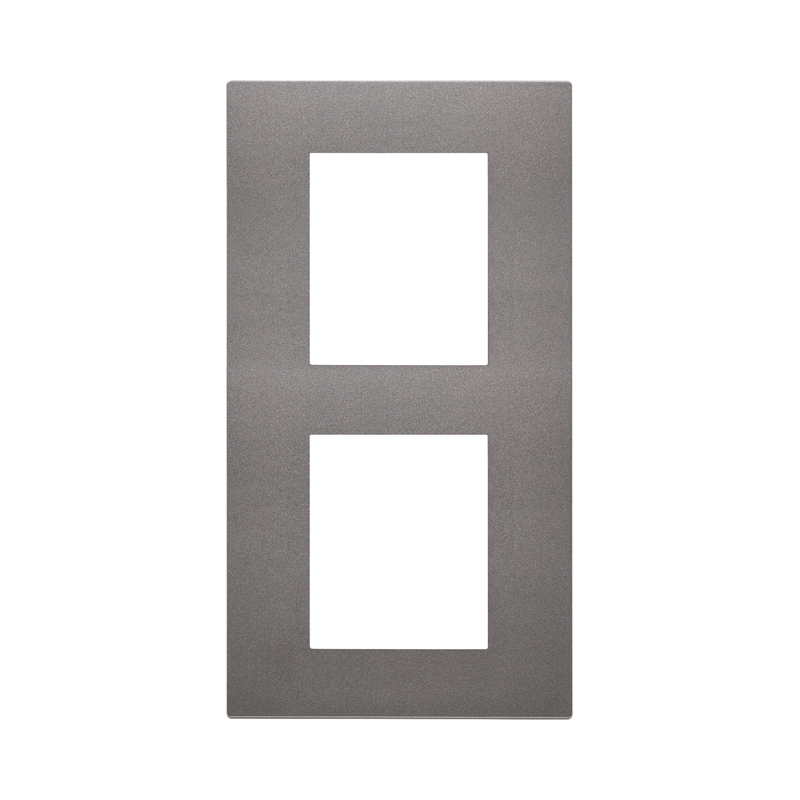 Декоративна рамка вертикална 2x2M Metal - VIMAR LINEA 30645.22
