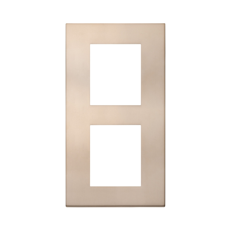 Декоративна рамка вертикална 2x2M Metal Bronze - VIMAR LINEA 30645.71