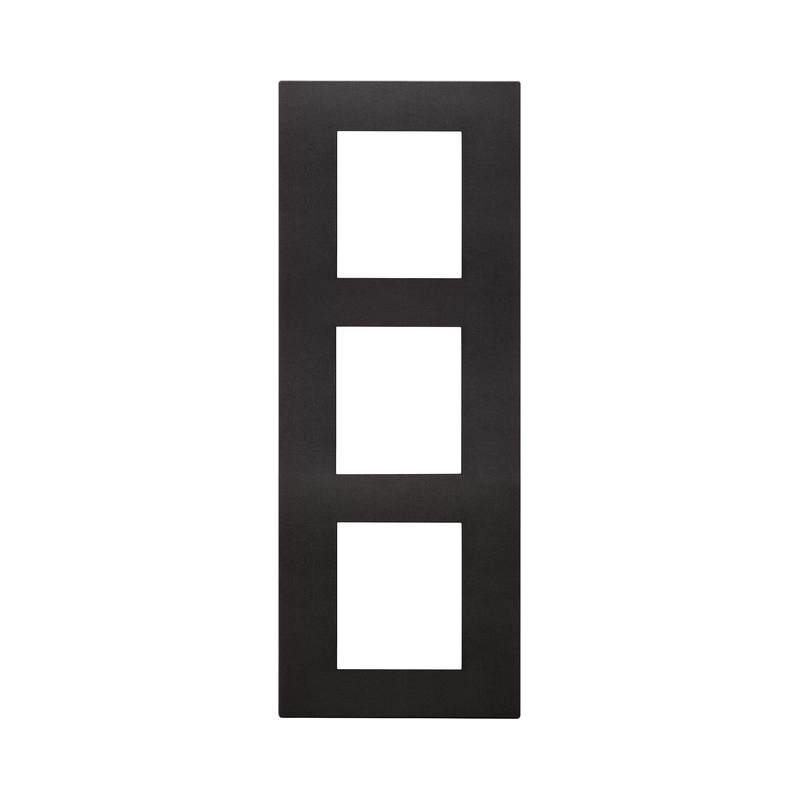 Декоративна рамка вертикална 2x2x2M Black - VIMAR LINEA 30646.02