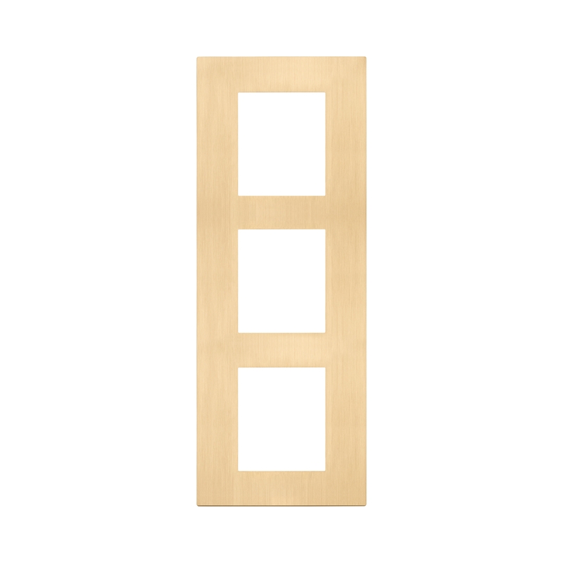 Декоративна рамка вертикална 2x2x2M Metal Brushed Gold - VIMAR LINEA 30646.70.01