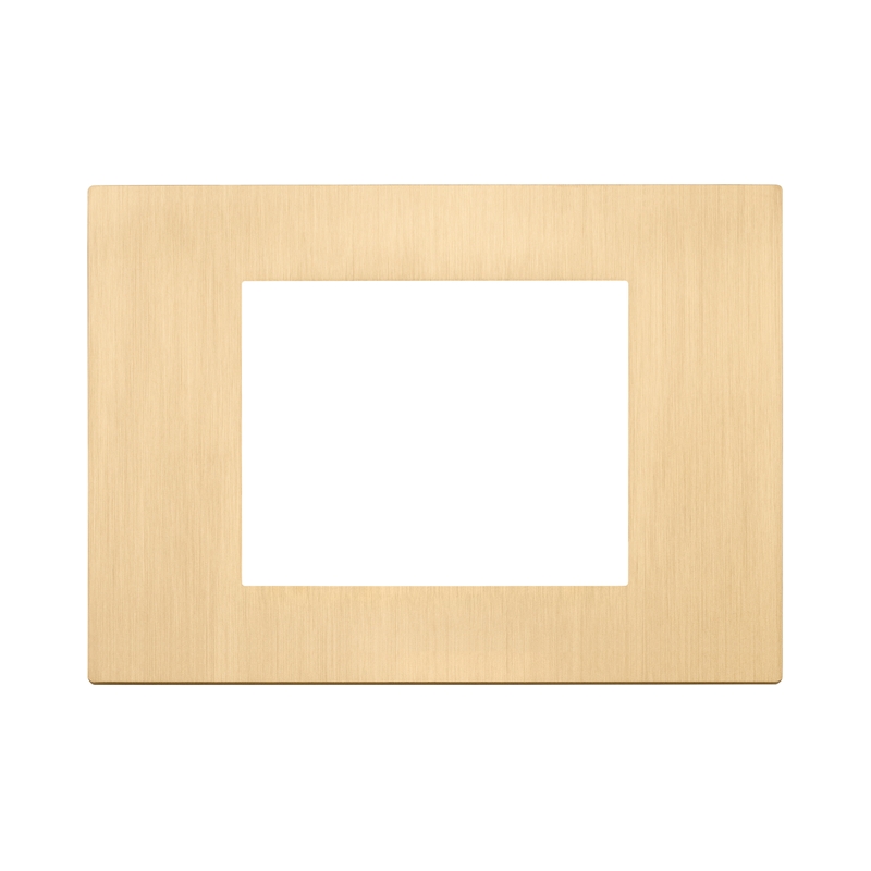 Декоративна рамка 3M Metal Brushed Gold - VIMAR LINEA 30653.70.01