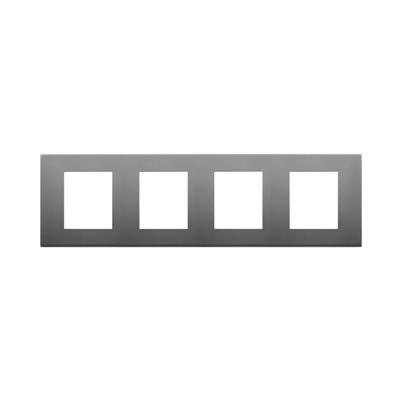 Декоративна рамка 2x2x2x2M Metal Satin Inox - VIMAR LINEA 30669.72