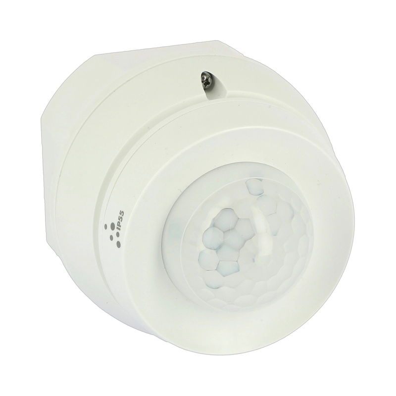 PIR detector for presence outdoors on ceiling OM 360° F 8 m detector adjustment with remote/manual 50 m2 IP55 white - Legrand GI-IMW 48460