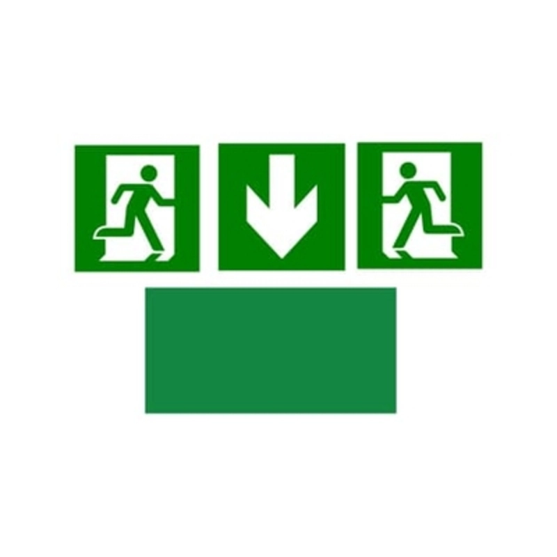 Pictogram set PF150/SET for Primevo+ (down arrow and running man) - ABB PrimevoPlus 7TCA307035R0026