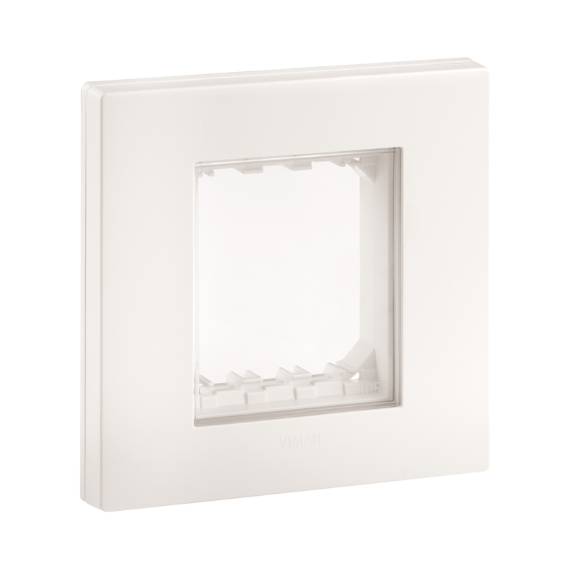 Водоустойчив лицев панел с монтажна рамка винт 2M IP55 White  - VIMAR LINEA 30932.00