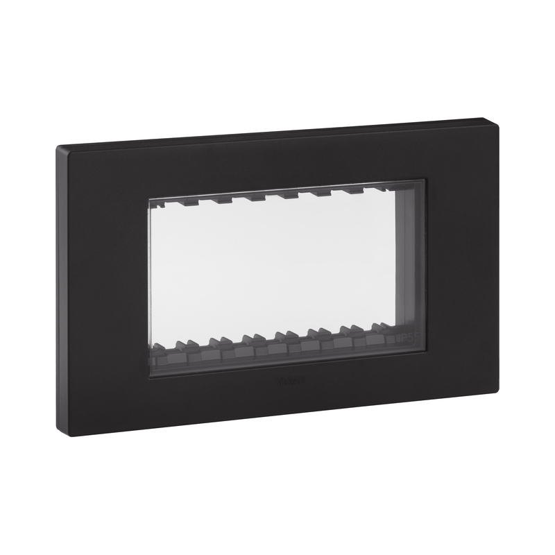 Водоустойчив лицев панел винт 4M IP55 Black - VIMAR LINEA 30944.02