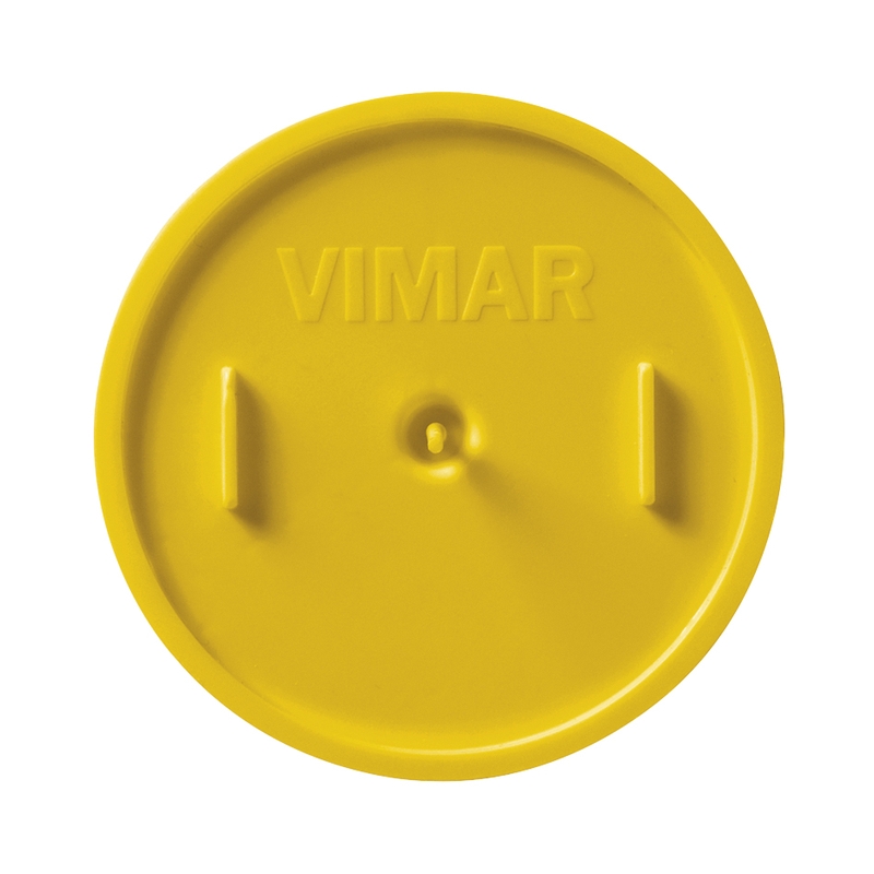 Капак за конзолна кутия зидария Ф60mm Yellow Vimar V71011