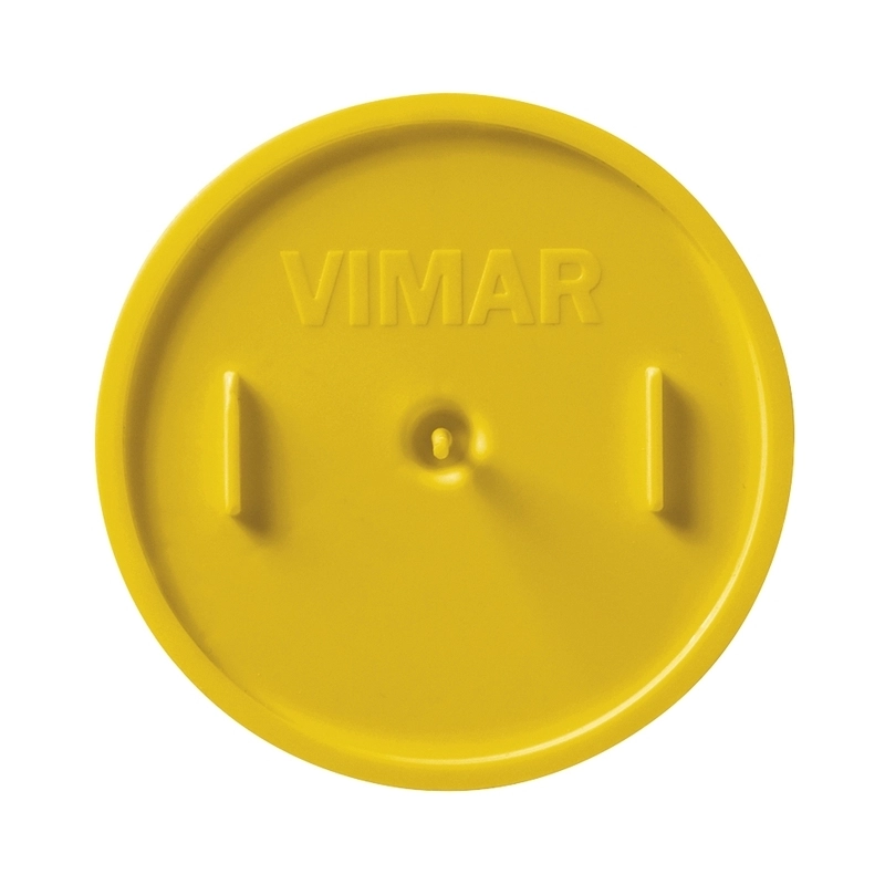 Cover for cantilever box masonry Ф60mm Yellow Vimar V71011