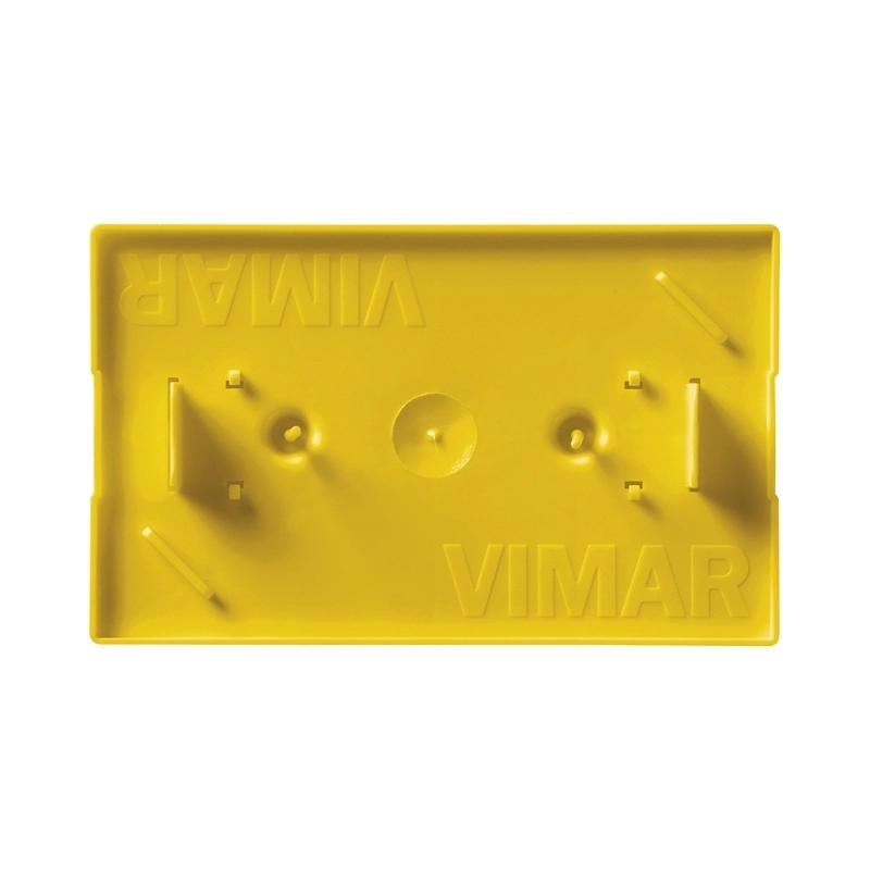 Cover for cantilever box masonry 3 modules Yellow Vimar V71323