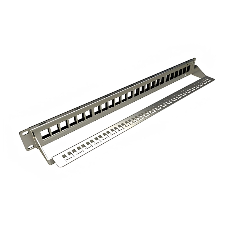 Панел 19" 1U 24XRJ45, празен SX24M-0-STP-BK-UNI-N - Solarix 24000100